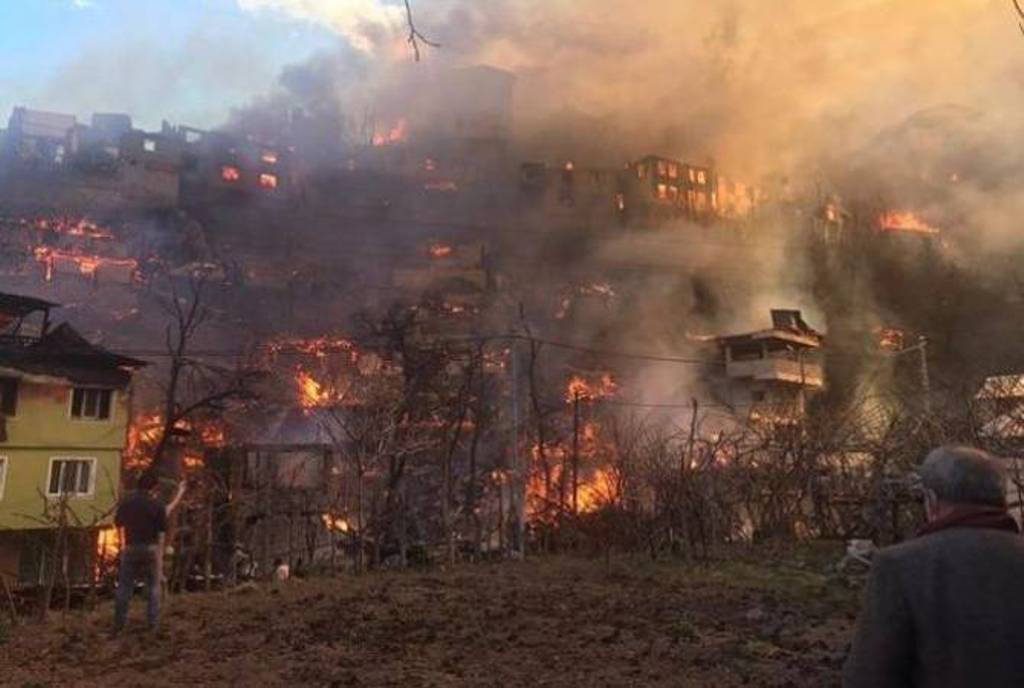 Խոշոր հրդեհ Թուրքիայում. այրվել է շուրջ 50 տուն