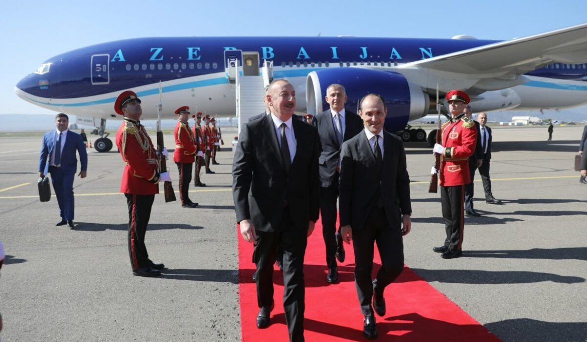 Աշխատանքային այցով Վրաստանում է Ադրբեջանի Հանրապետության նախագահ Իլհամ Ալիևը